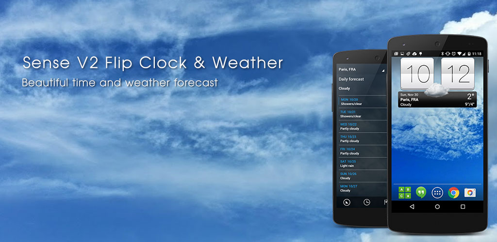 Sense V2 Flip Clock & Weather Premium